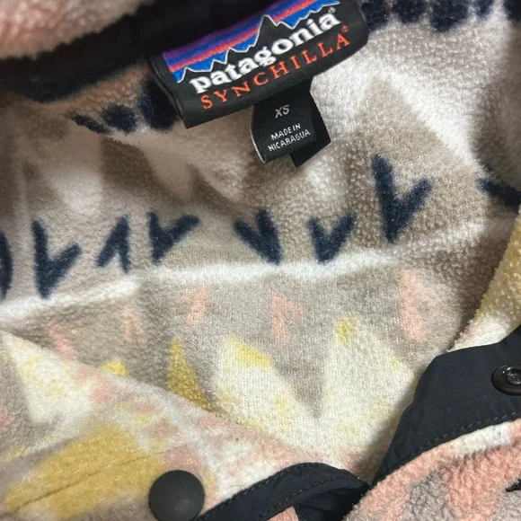 Patagonia Synchilla Fleece Snap-T Bandicoot Marrow Grey Pull Over Women’s XS